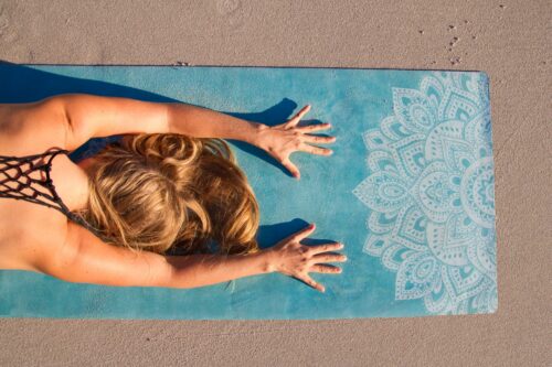 Tappetino yoga da viaggio 1,5 mm - Mandala Turchese