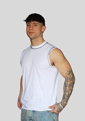 Men's Om plain Yoga Vest
